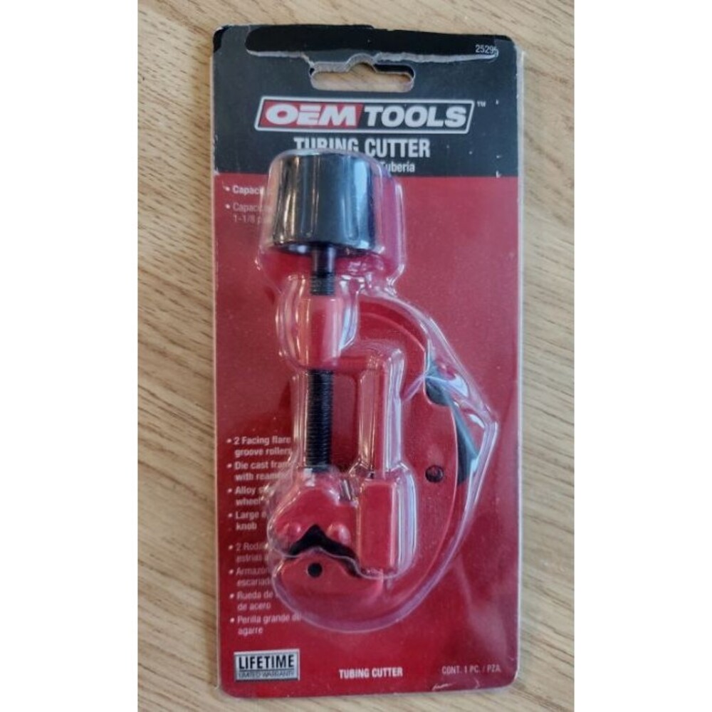 OEM Tools 25299 Tubing Cutter 1/8 to 1-1/8 inch Capacity